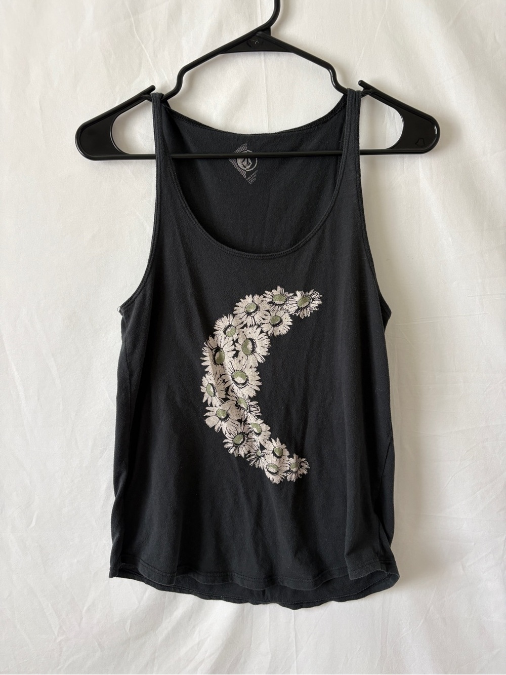 Volcom Gray Crescent Moon Daisy Tank Top